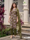 Barlin Vol 2 By Passion Tree Barlin Printed Kurti With Bottom Dupatta